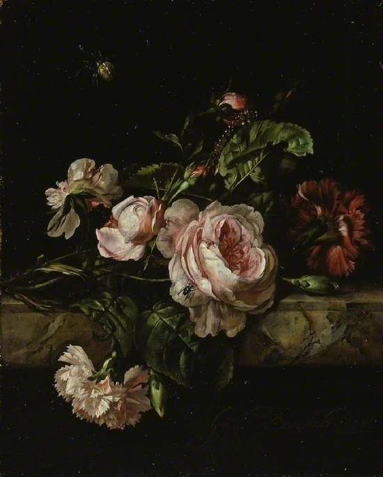 Group of flowers, by Willem van Aelst, oil, 1675