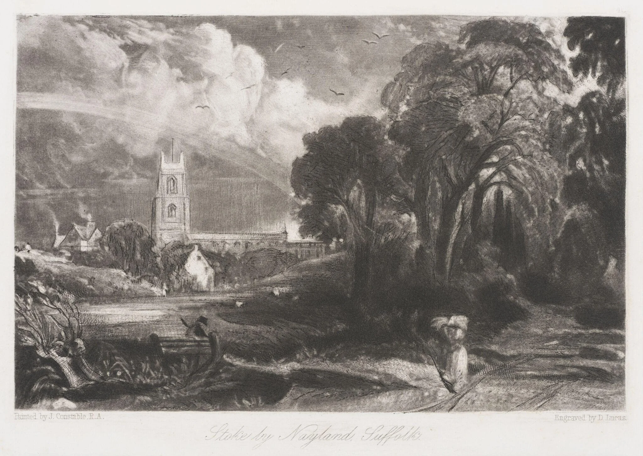 Stoke by Nayland, Suffolk, by John Constable, 1855
