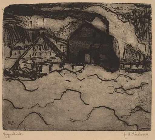 Sand Dredgers on the Elbe