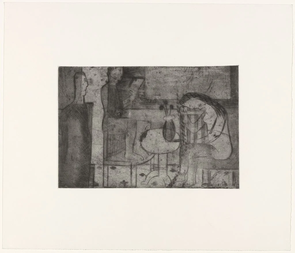 Untitled, by Louise Bourgeois, ink, 1942