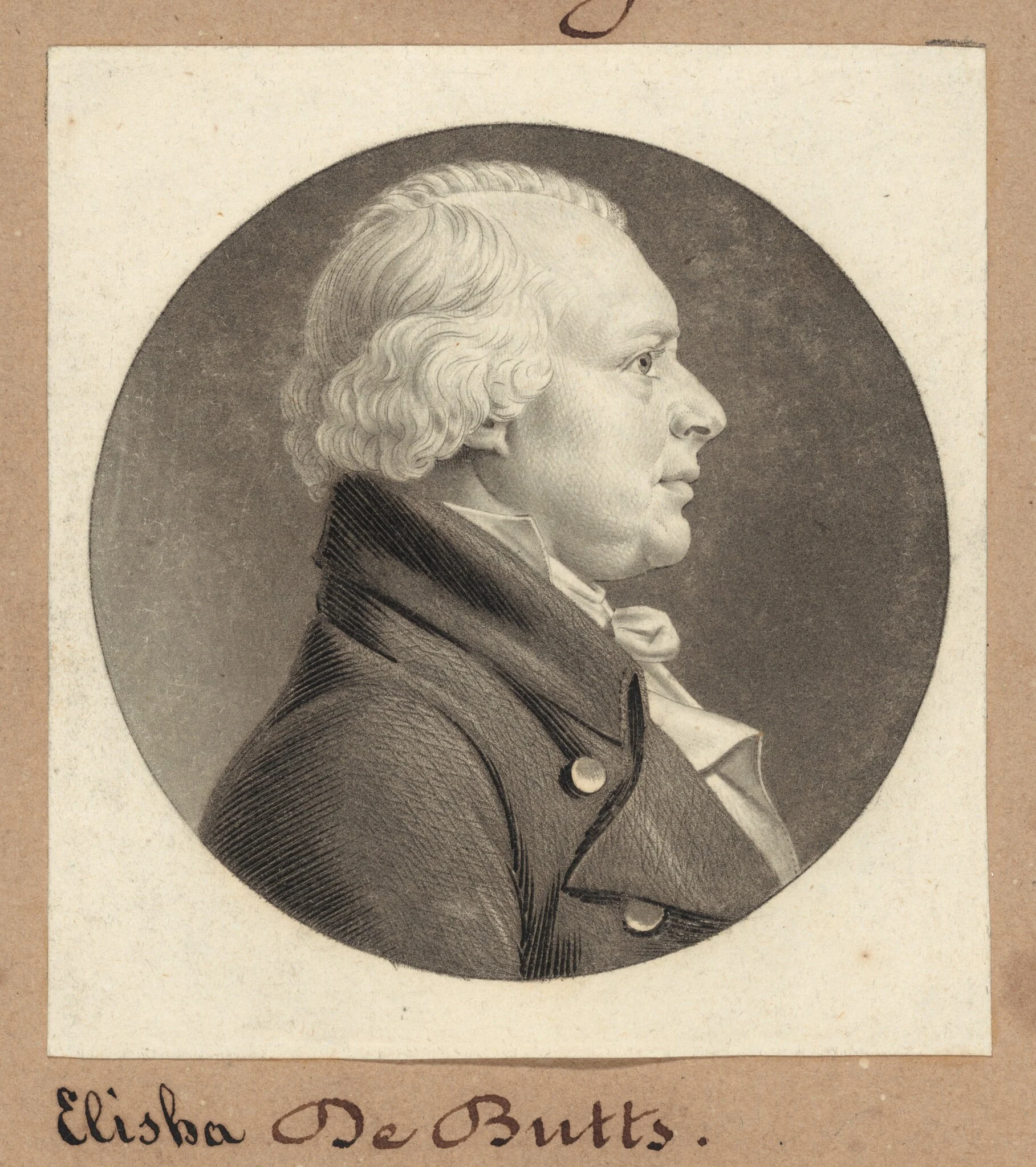 Samuel DeButts, by Charles Balthazar Julien Févret de Saint-Mémin, ink, 1805