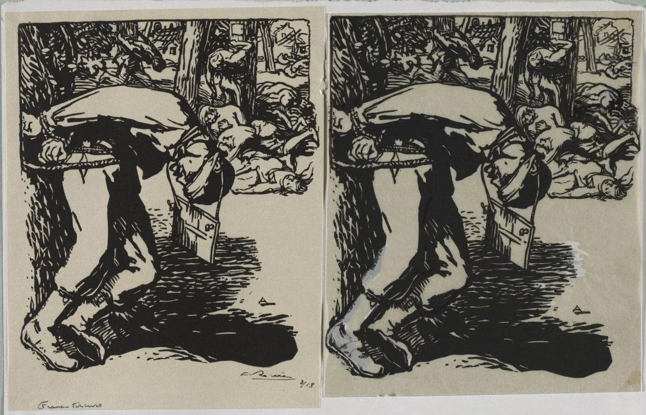 Franc-Tireurs, by Auguste Lepère, 1914