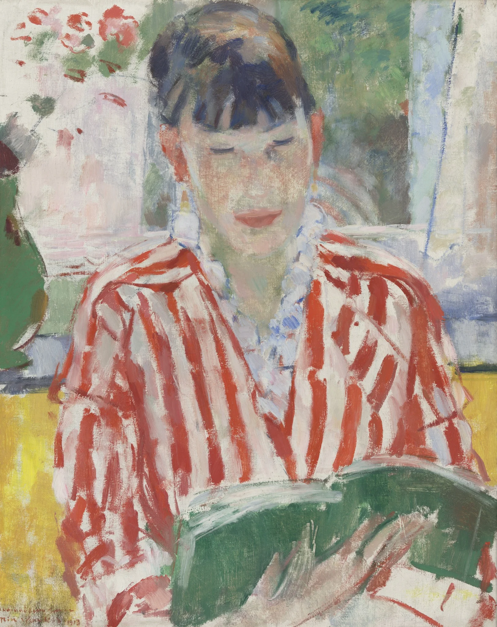 Woman Reading, by Rik Wouters, oil, 1913