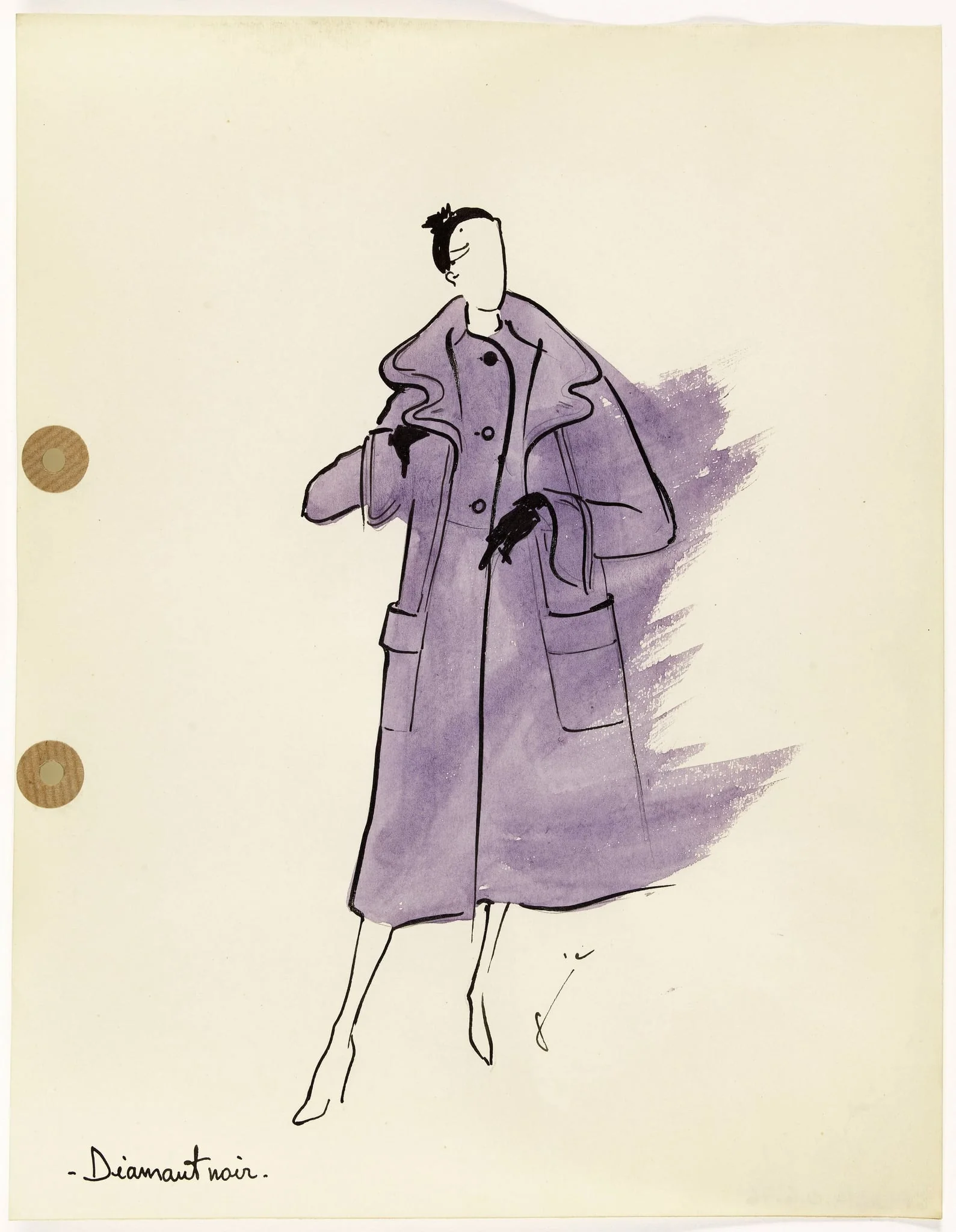 'Diamant noir', by Marie-Louise Carven, 1949