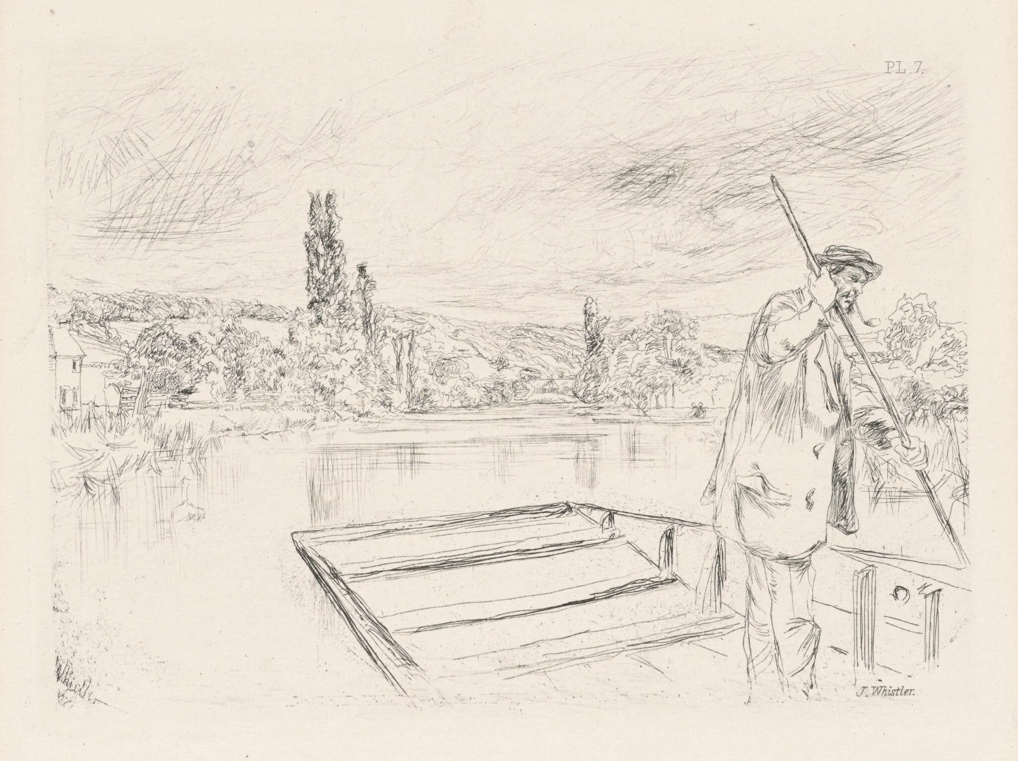 The Punt, by James McNeill Whistler, 1861