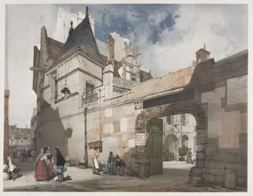 Picturesque Architecture in Paris, Ghent, Antwerp, Rouen:  Hôtel de Cluny, Paris