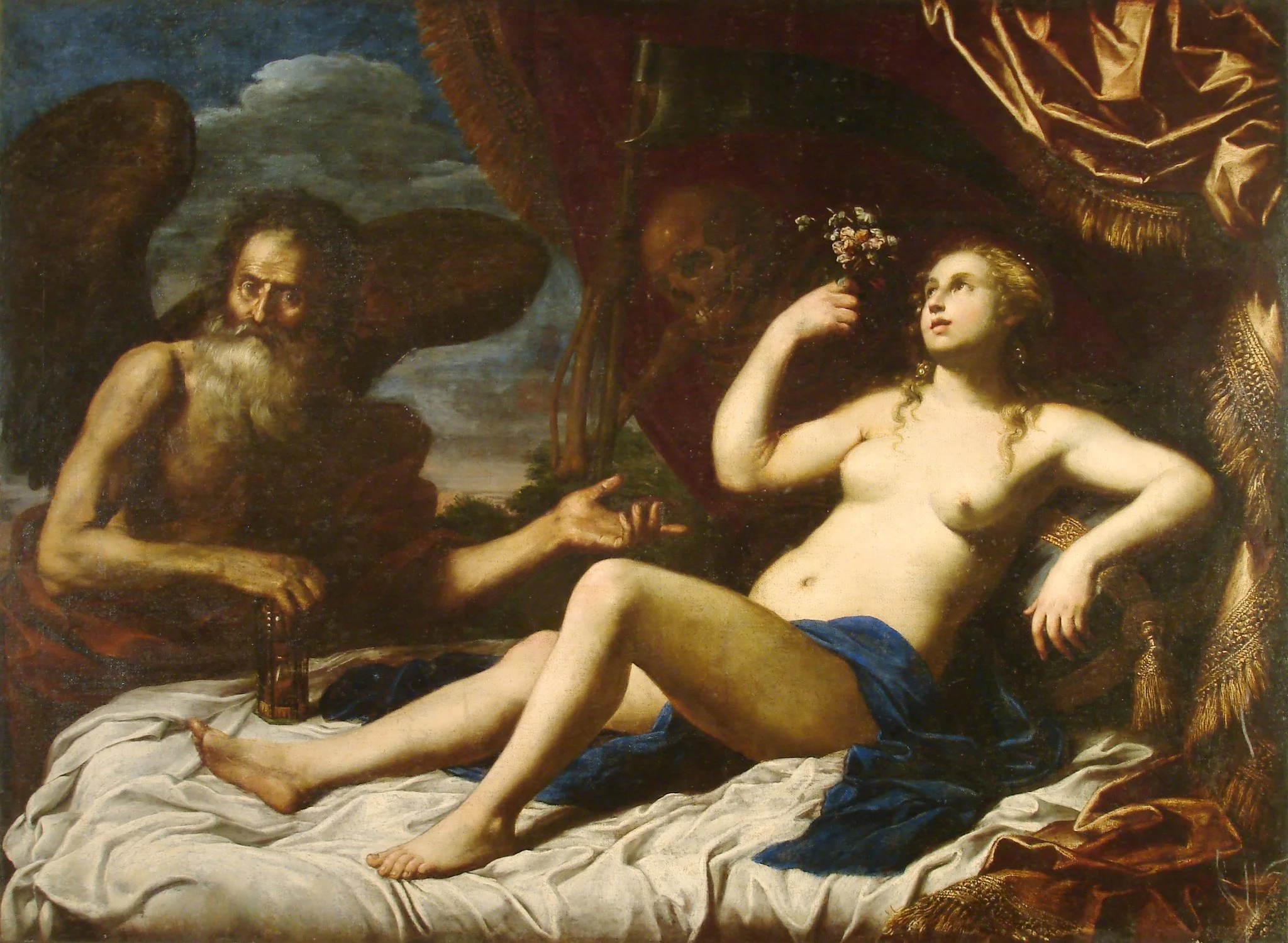 La vanidad de la vida, by Unknown, oil, 1650