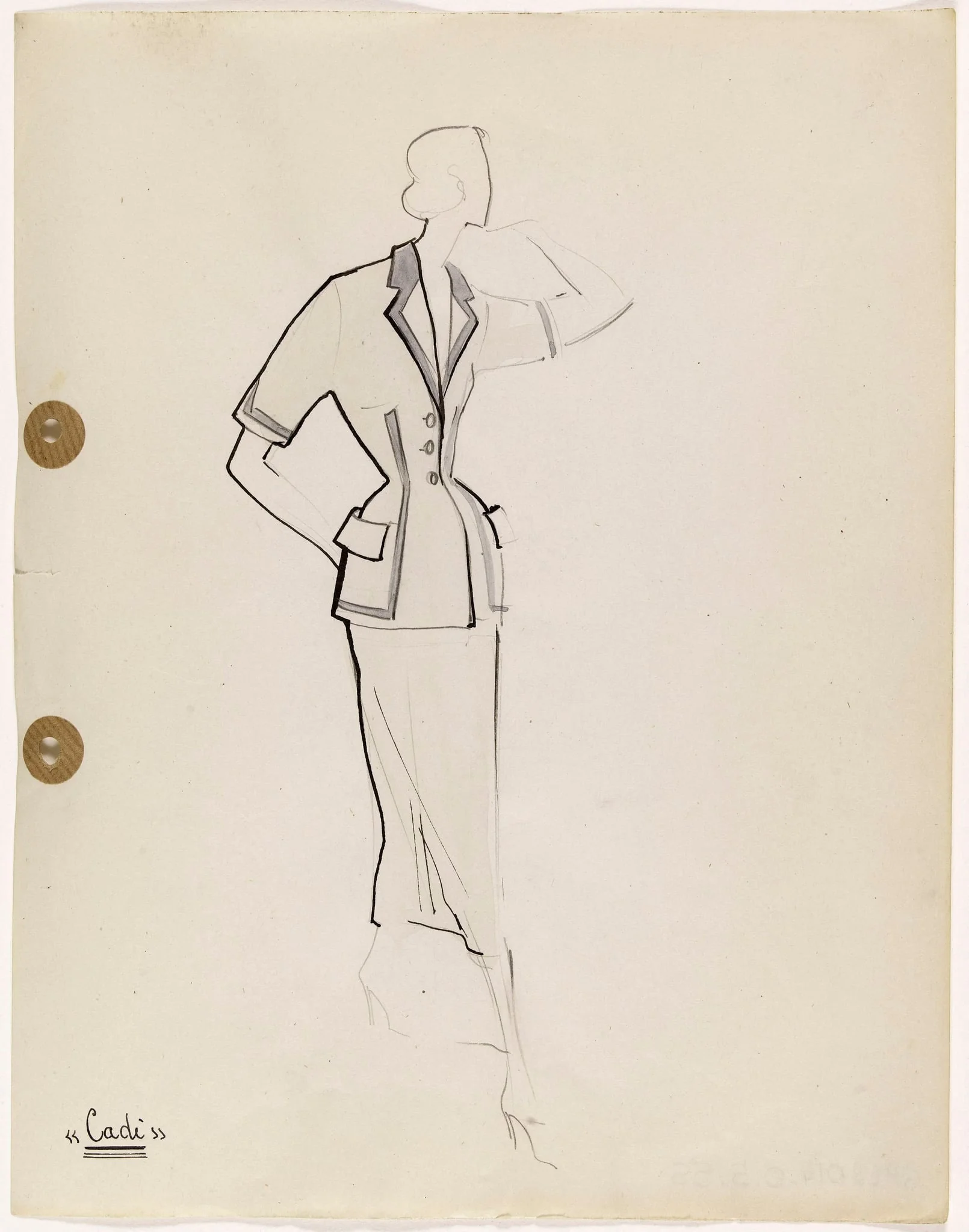 'Cadi', by Marie-Louise Carven, 1949