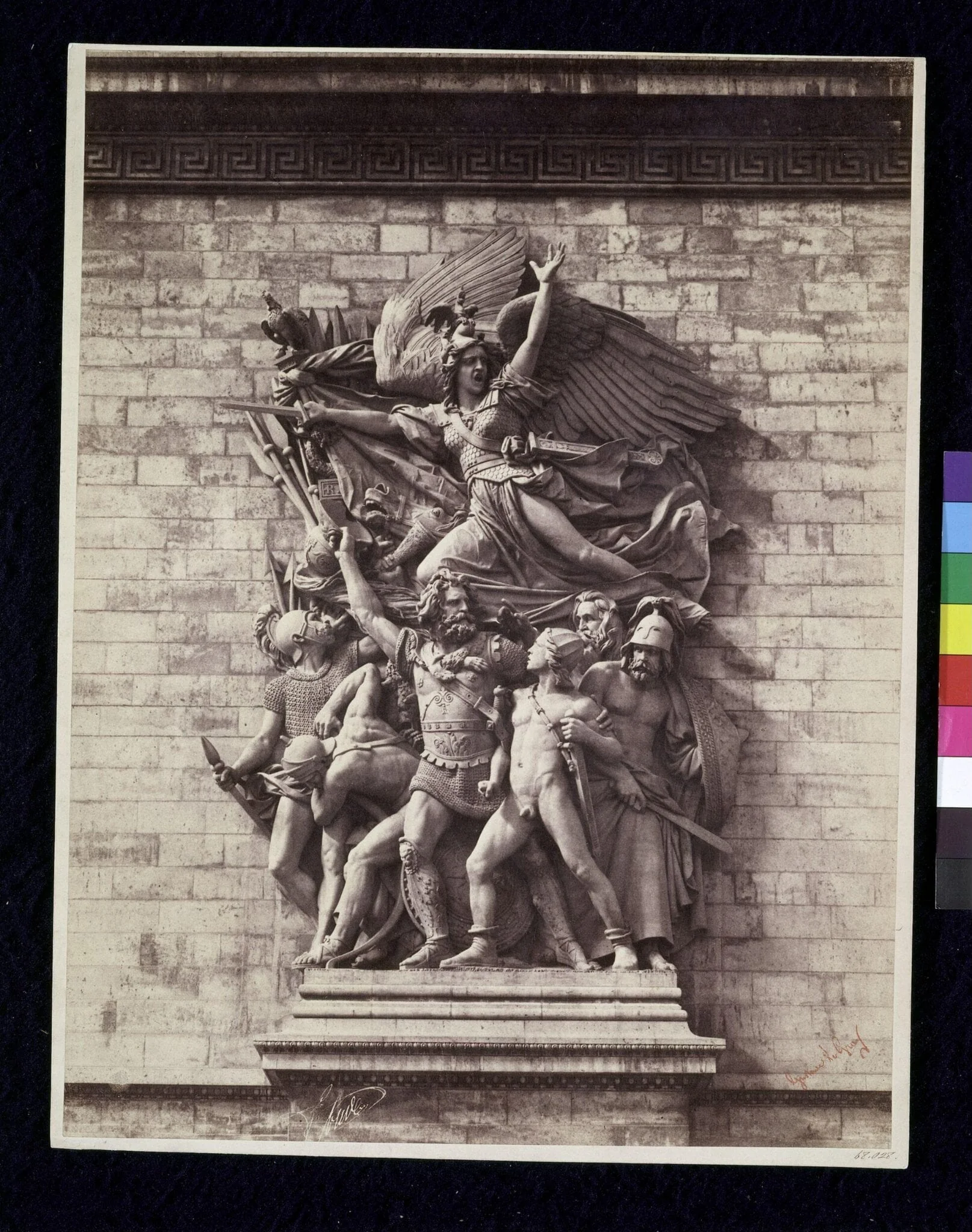 The Marseillaise (The Departure of the Volunteers of 1792), by François Rude, 1833–36, Arc de Triomphe de l’Etoile, Paris, by Gustave Le Gray, photographic, 1852