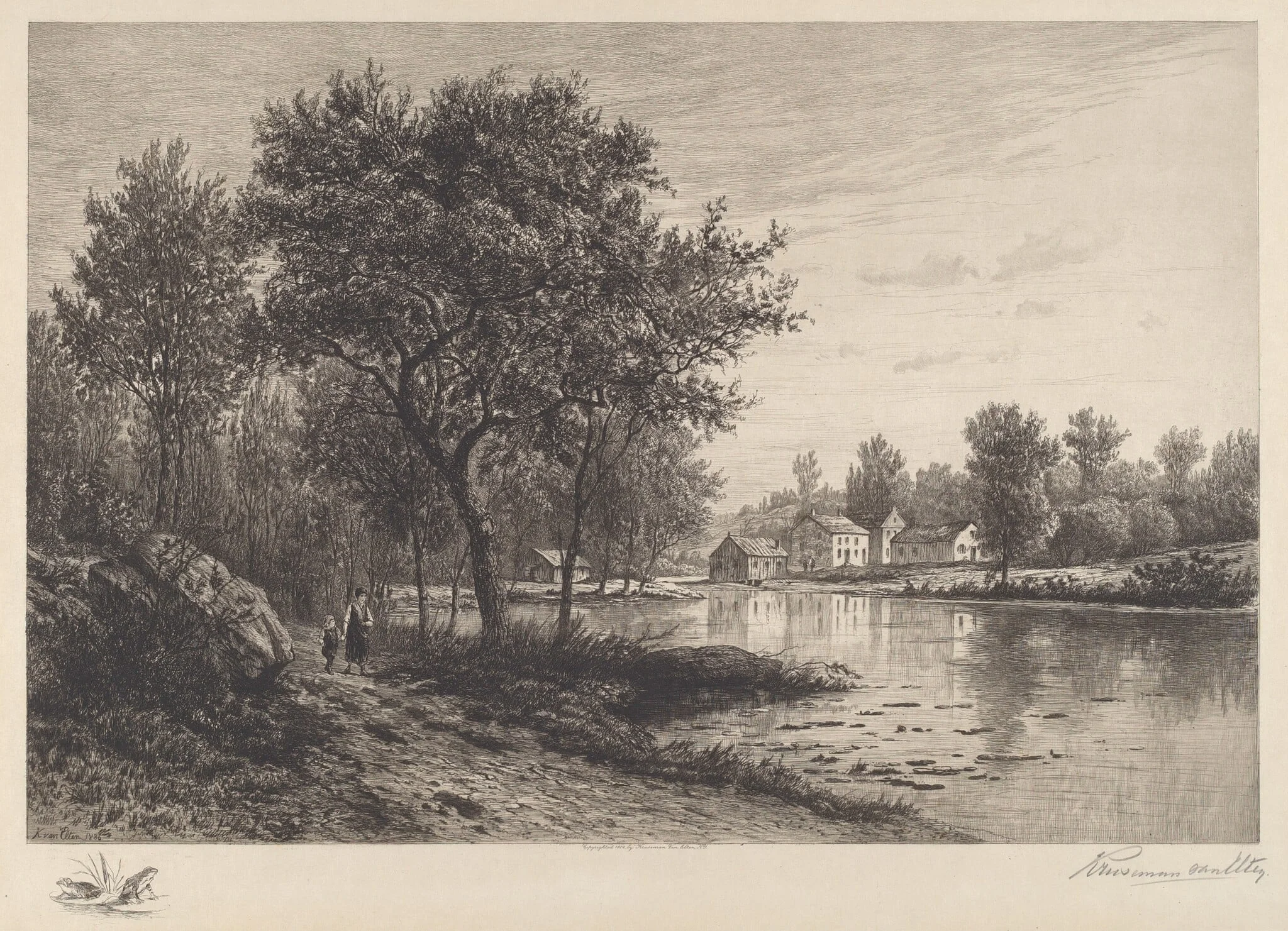Untitled, by Hendrick Dirk Kruseman Van Elten, ink, 1886