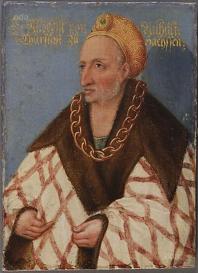 Albrecht I., Duke, son of Bernhard, died 1261, by Lucas Cranach the Younger, unspecified, 1590