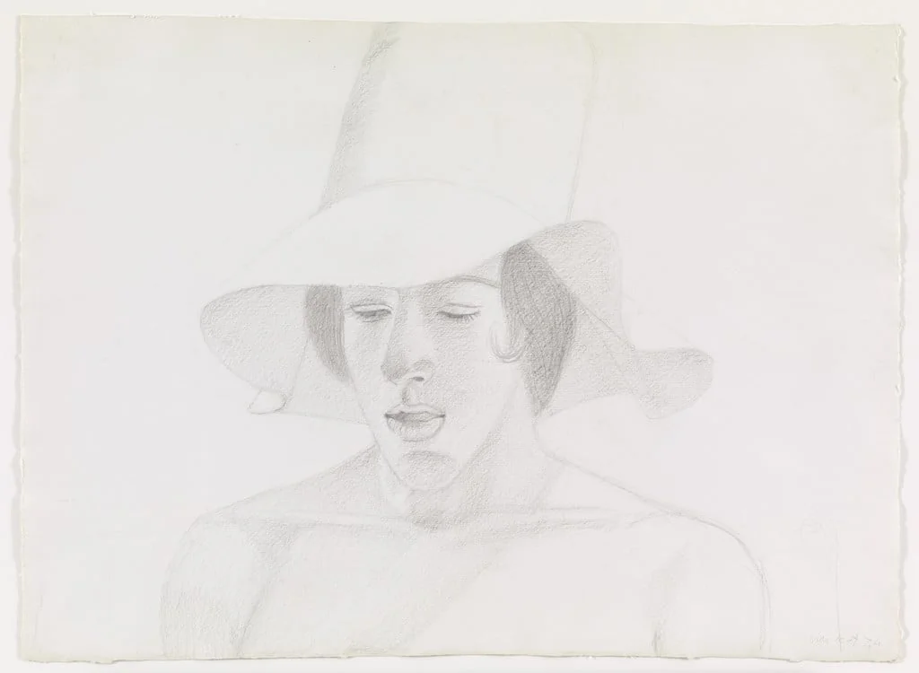 Untitled, by Alex Katz, graphite, 1974