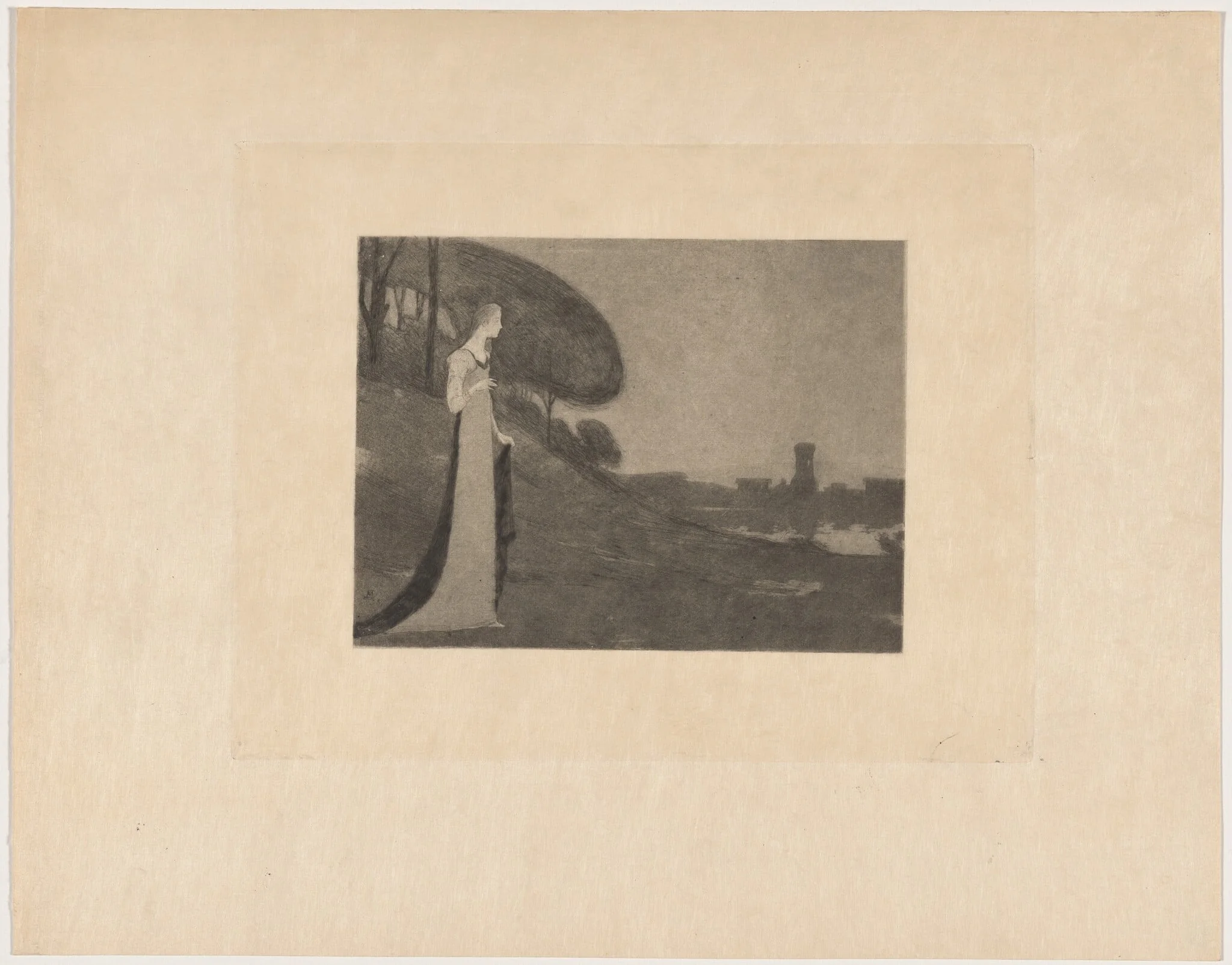 Carmosine (projet de programme), by Maurice Dumont, ink, 1895