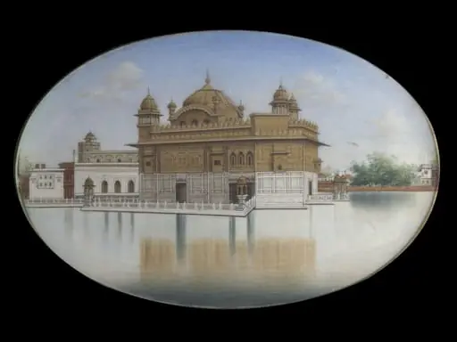 One of three views of the Golden Temple