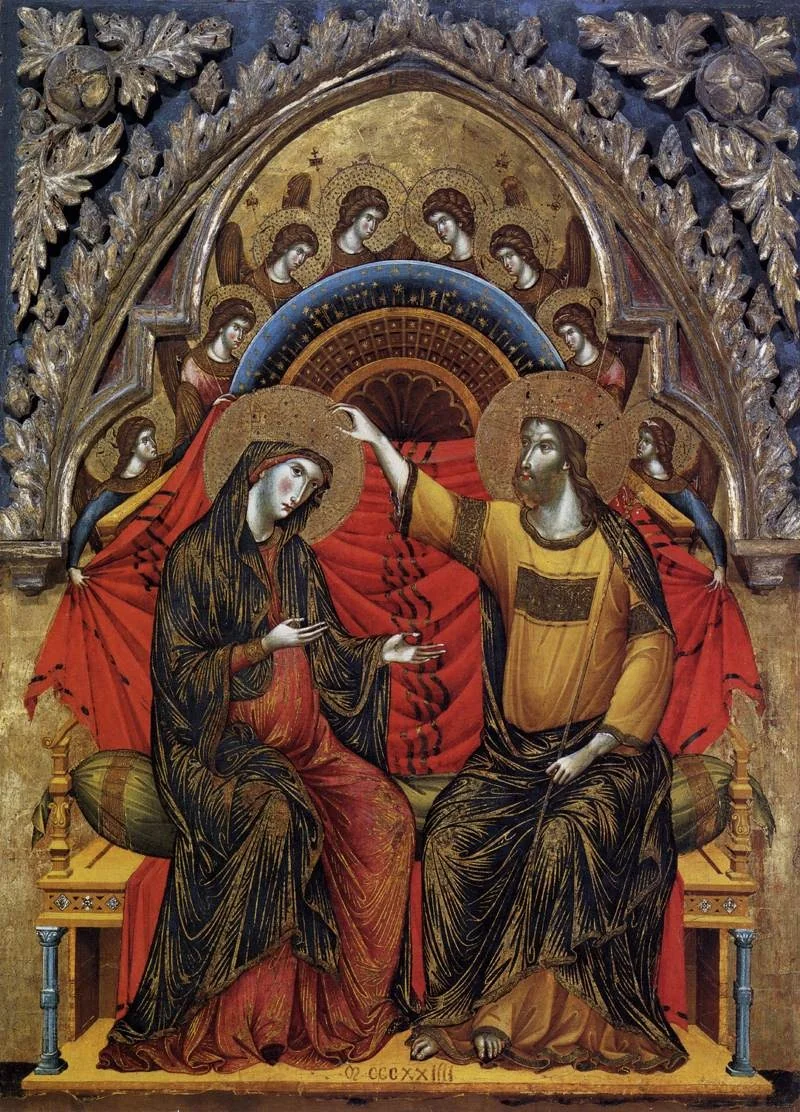 Coronation of Mary, by Paolo Veneziano, tempera, 1324