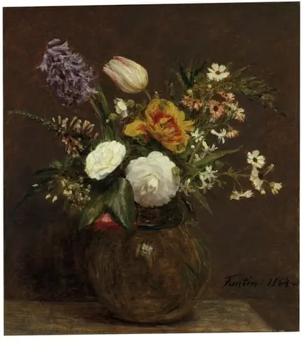 Flowers: Tulips, Camellias, Hyacinths