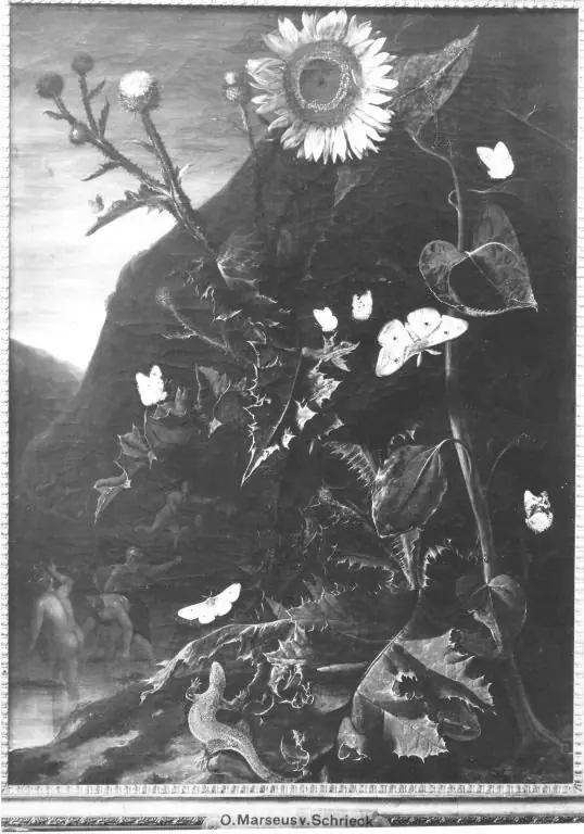 Forest floot still life with Diana and Actäon