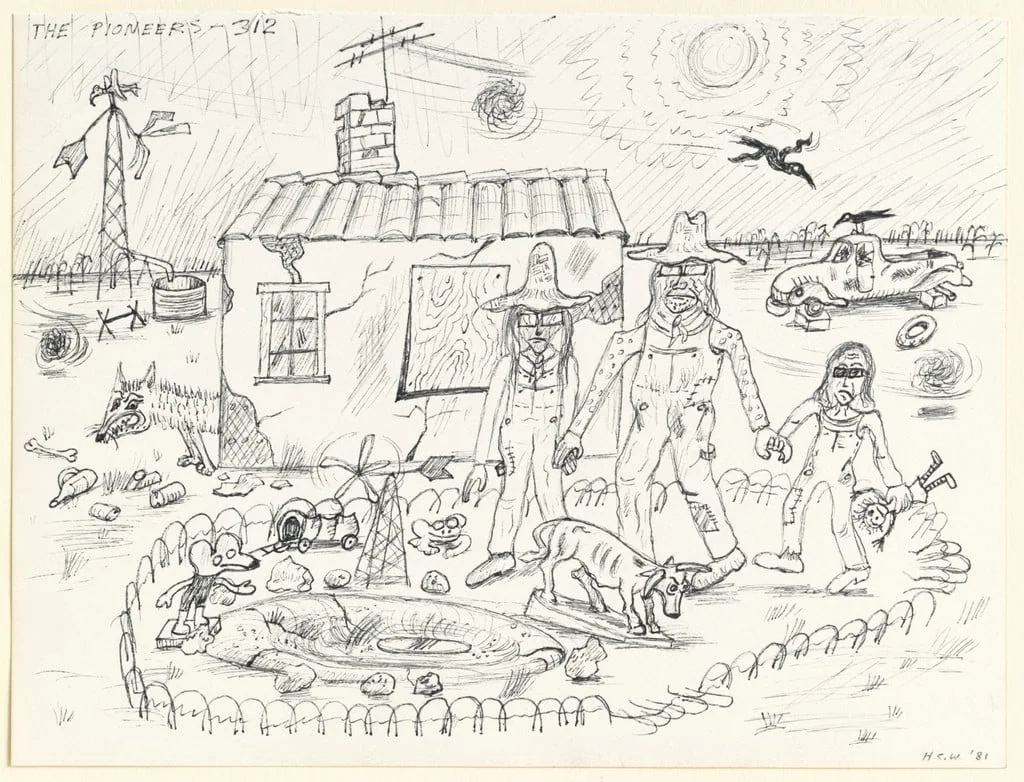Untitled, by H. C. Westermann, ink, 1981