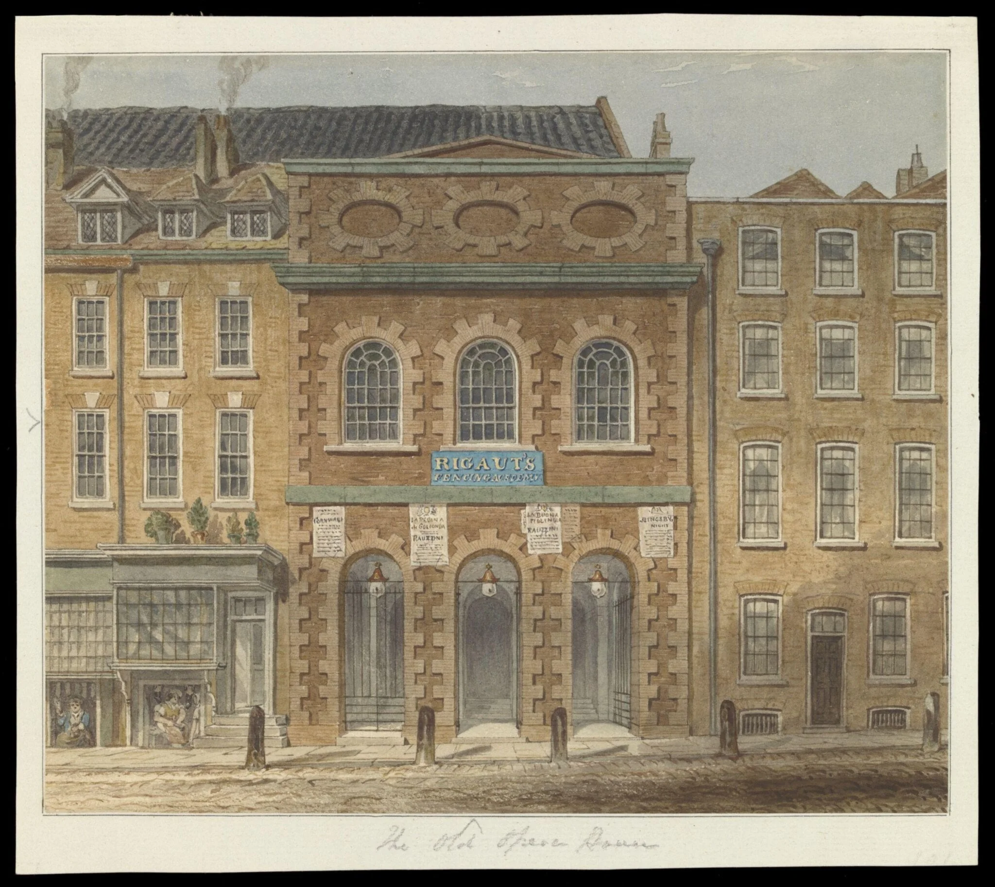 The Italian Opera House, Haymarket, prior to the fire of June 1789
