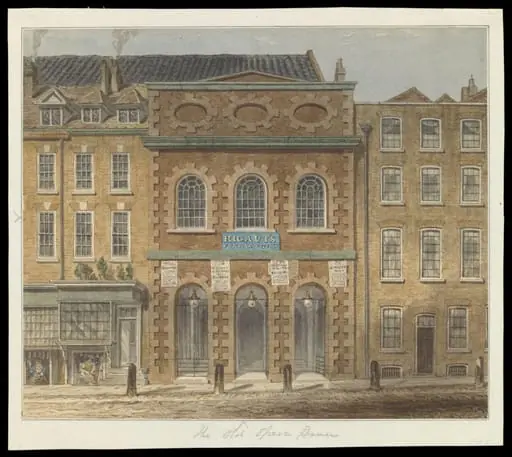 The Italian Opera House, Haymarket, prior to the fire of June 1789