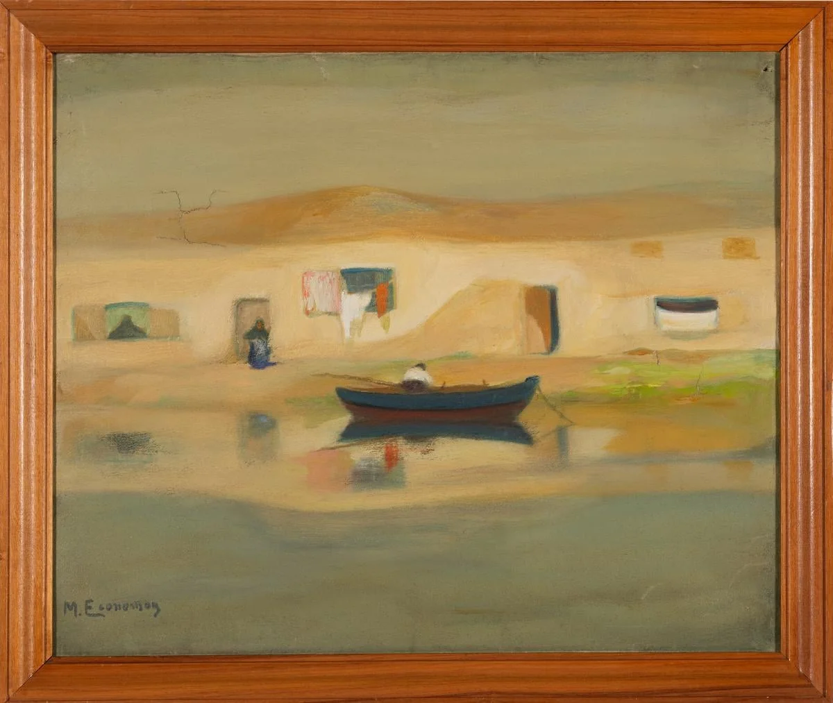 Beach landscape, by Michail Oikonomou, unspecified