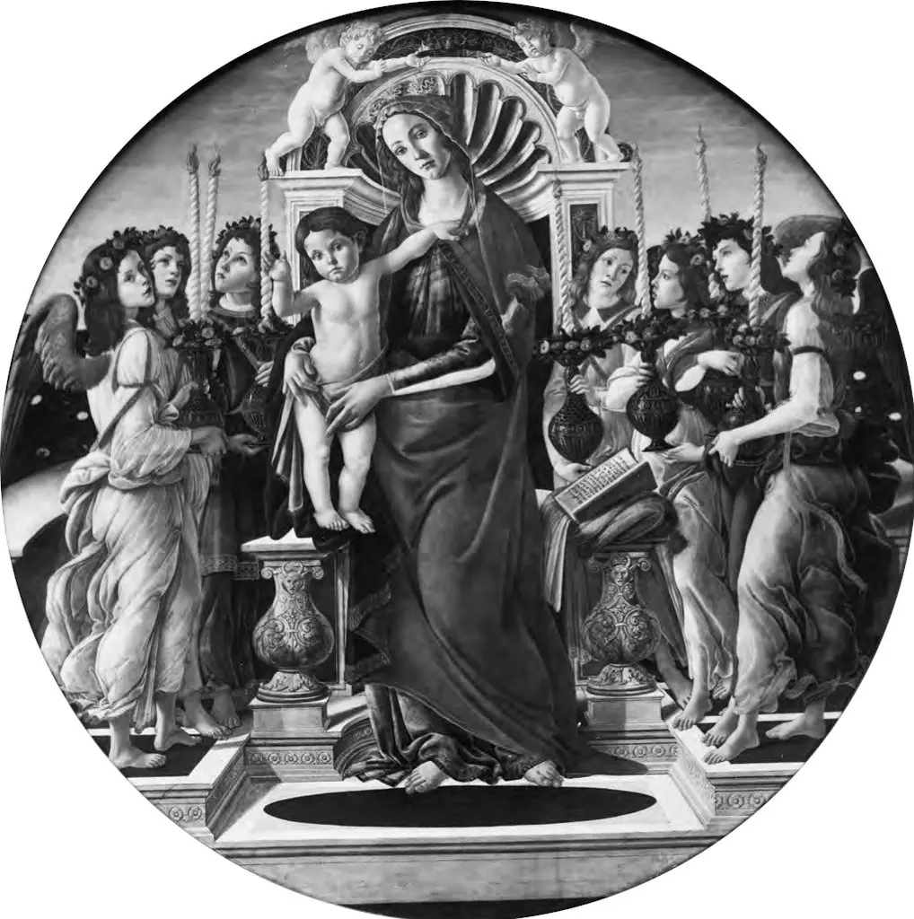 Madonna and Child with Angels Carrying Candlesticks