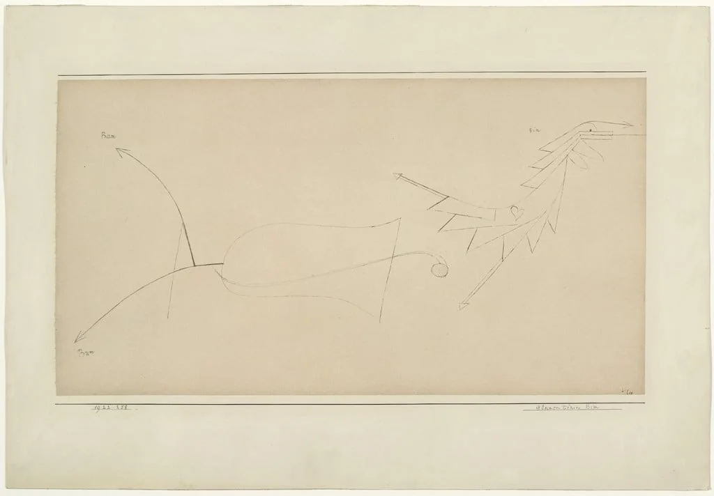 Untitled, by Paul Klee, ink, 1922