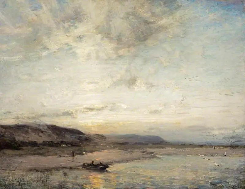 Sunset near Glencaple on Solway