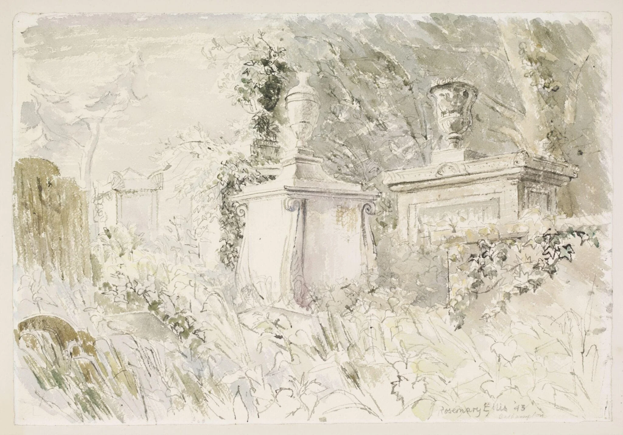 Tombstones, Bathampton Cemetery, Bath