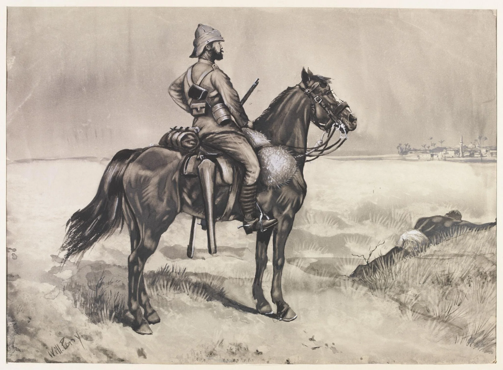 19th Hussars - Vedette at Metemneh  1885