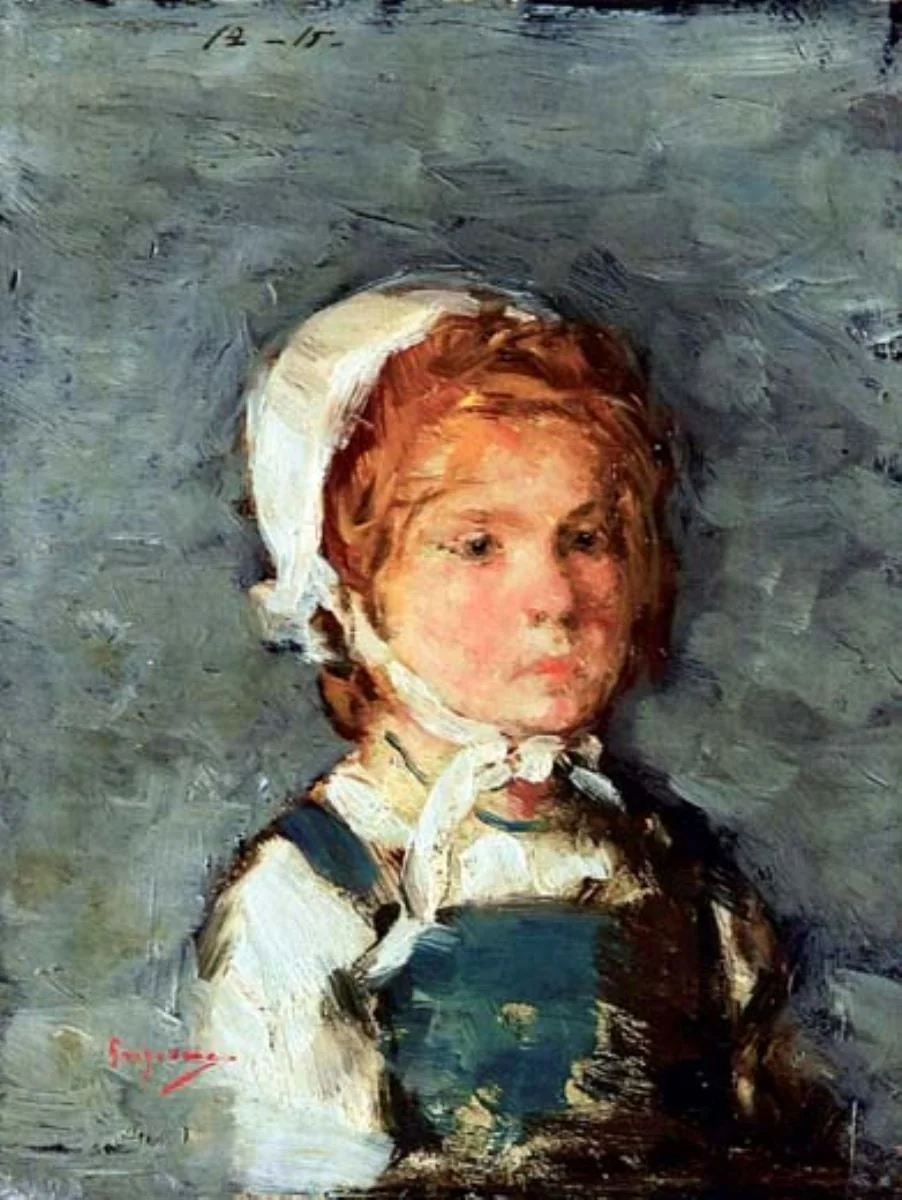Portret de fetiță bretonă, by Nicolae Grigorescu, unspecified, 1882