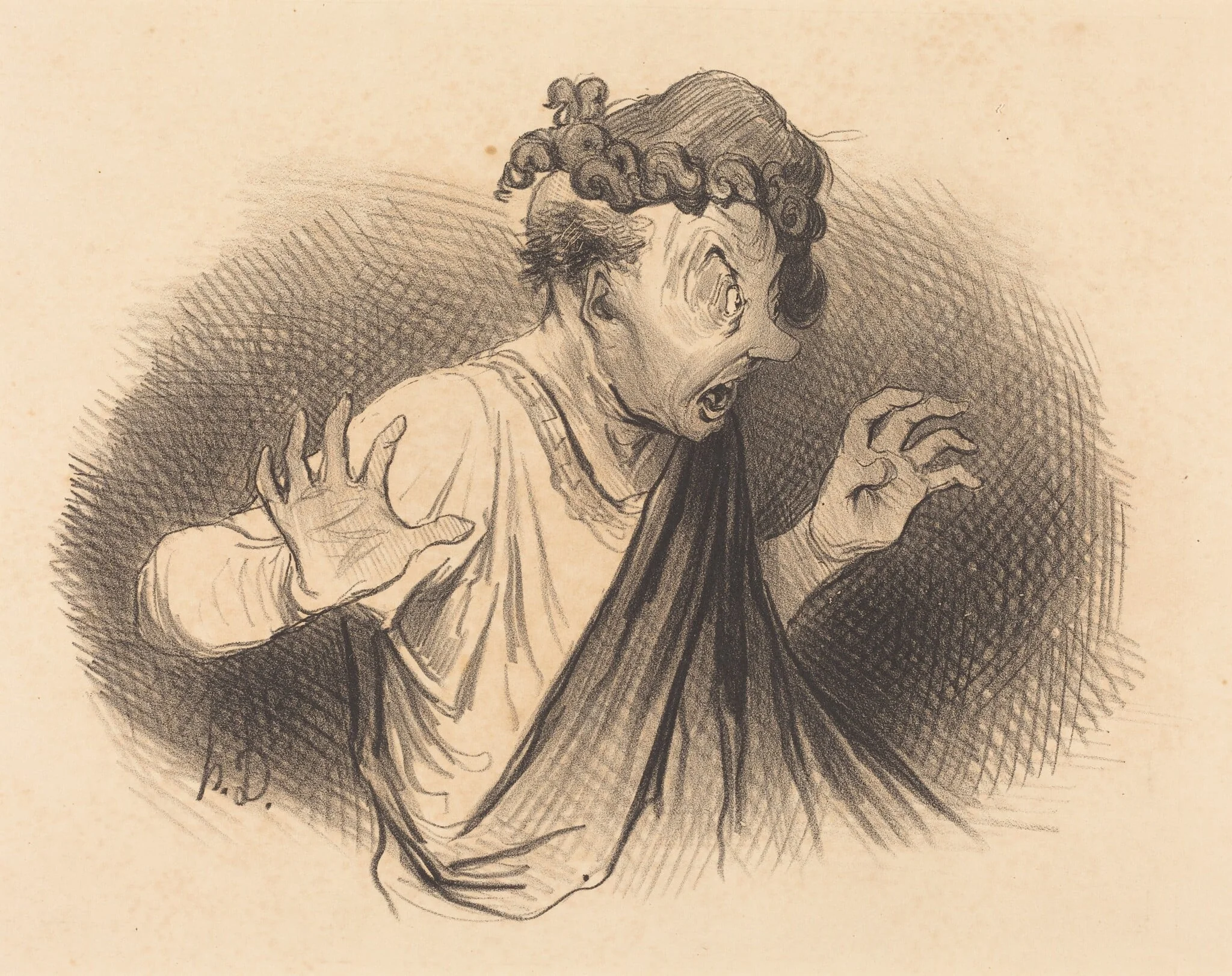 Pour qui sont ces Serpents..., by Honoré Daumier, ink, 1841