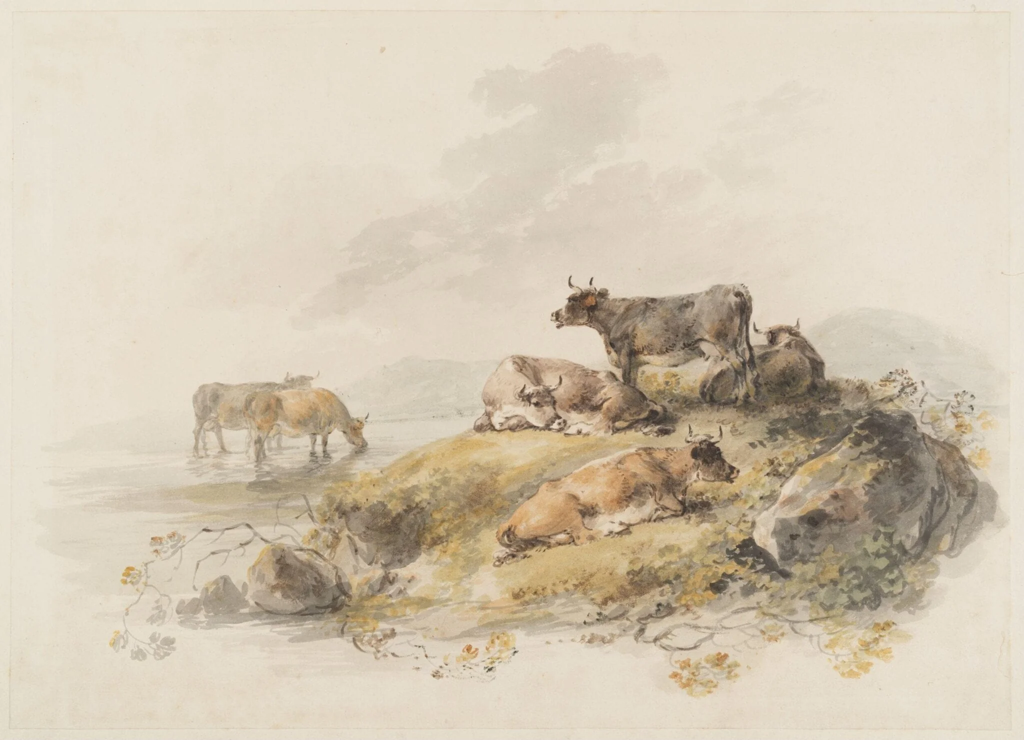 Untitled, by Julius Caesar Ibbetson, watercolor, 1785