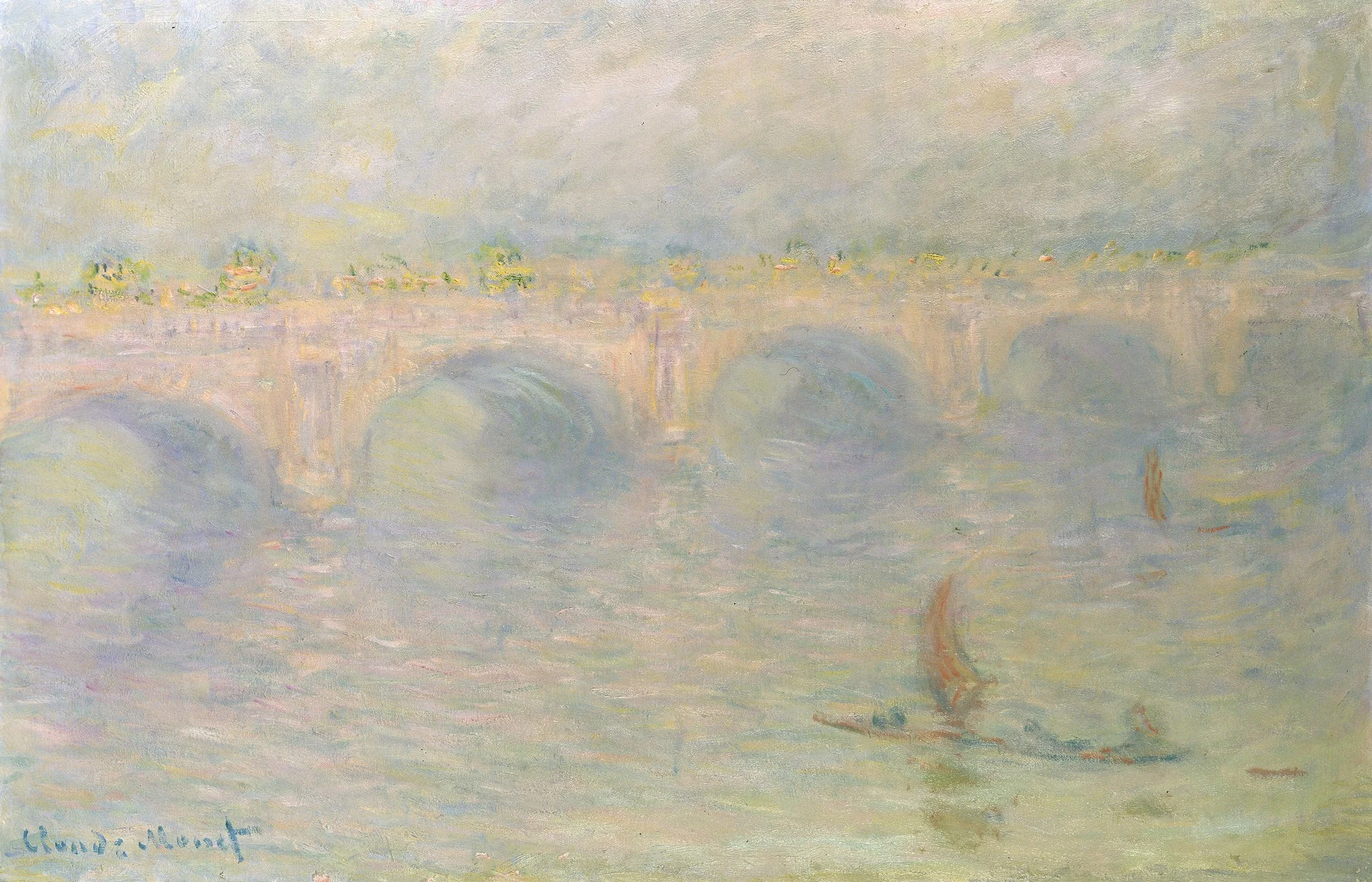 Waterloo Bridge, London, Sun Effect