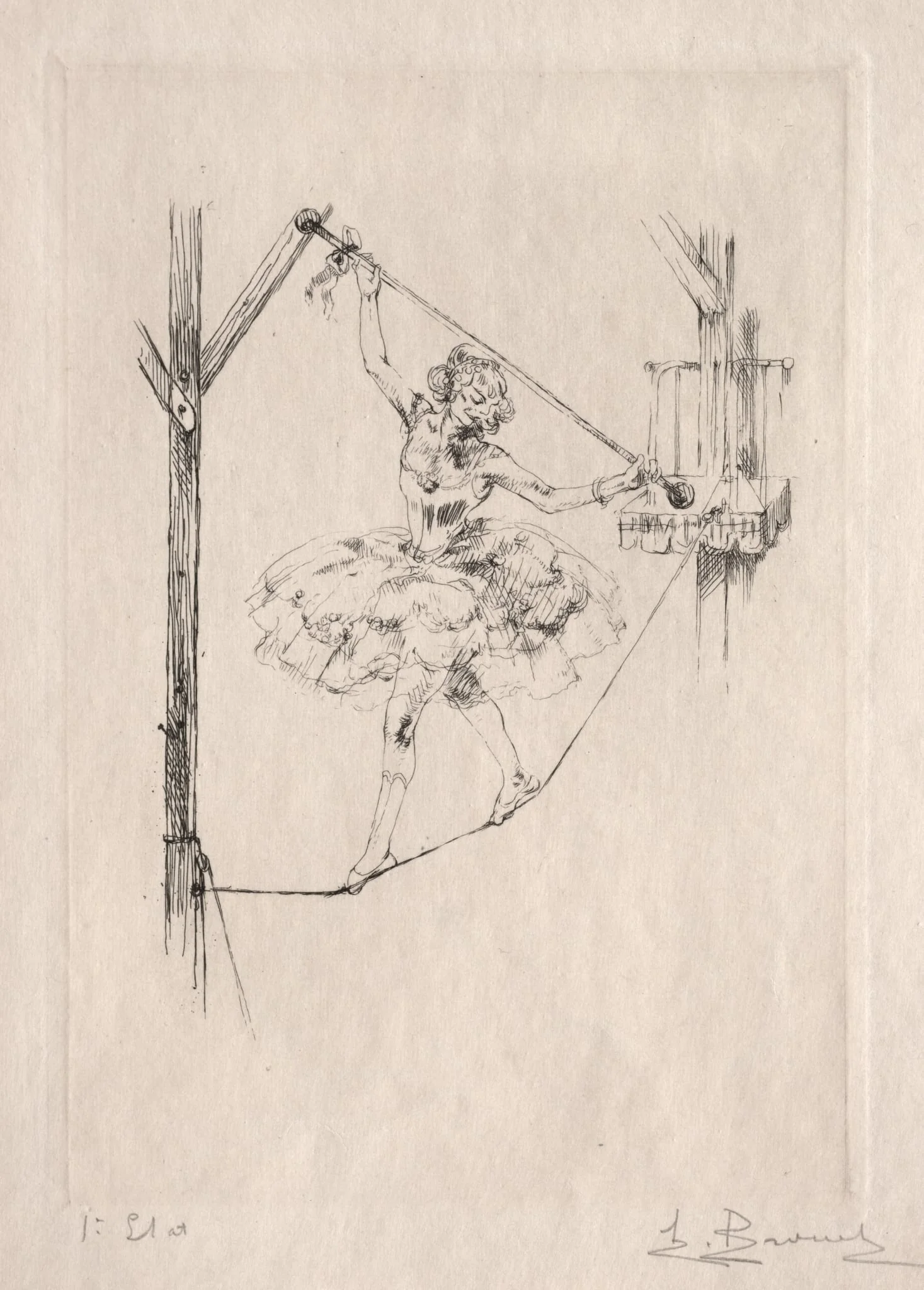 Tightrope Dancer, by Auguste Brouet, 1922
