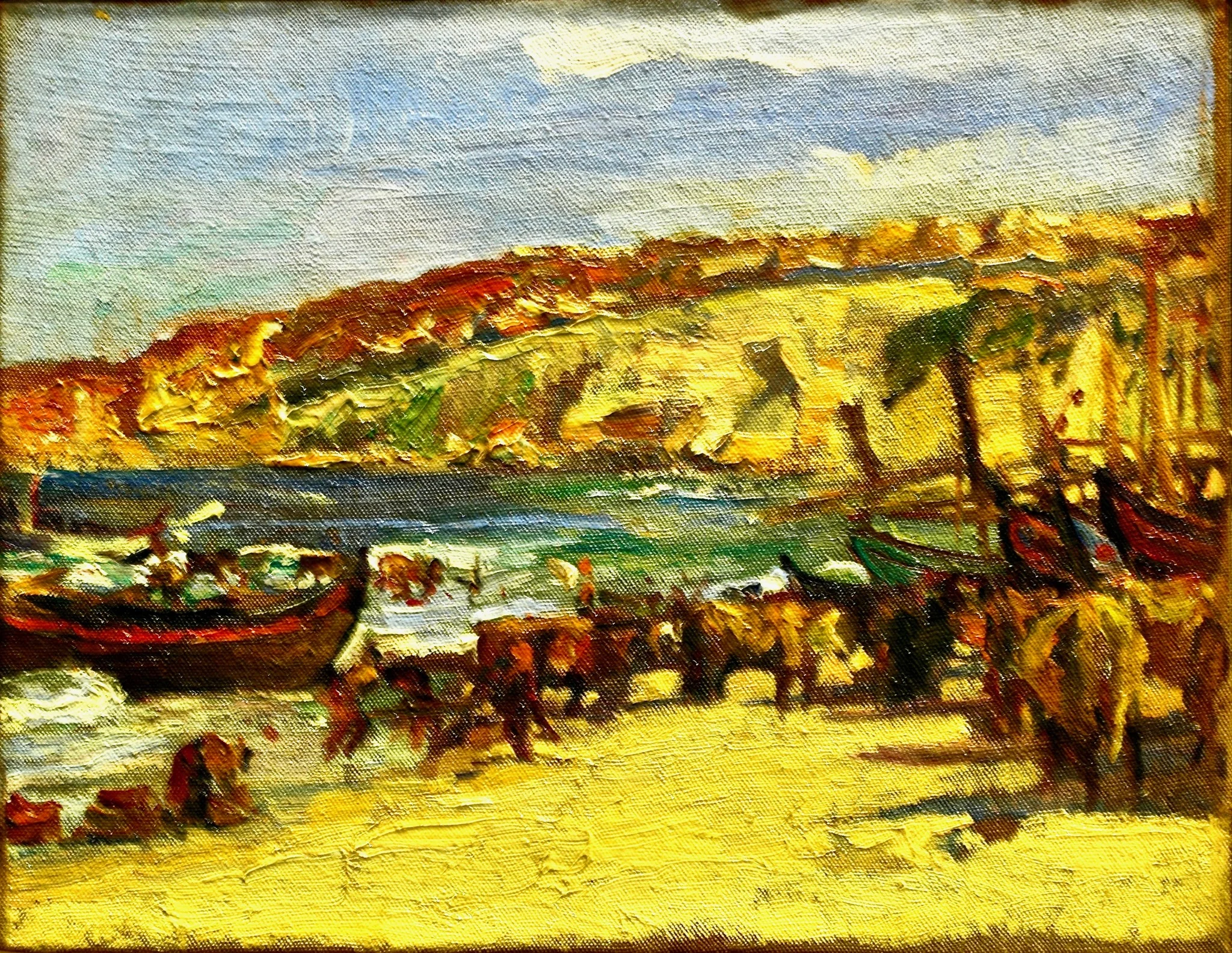 Praia em Portugal, by Adriano de Sousa Lopes, unspecified, 1908