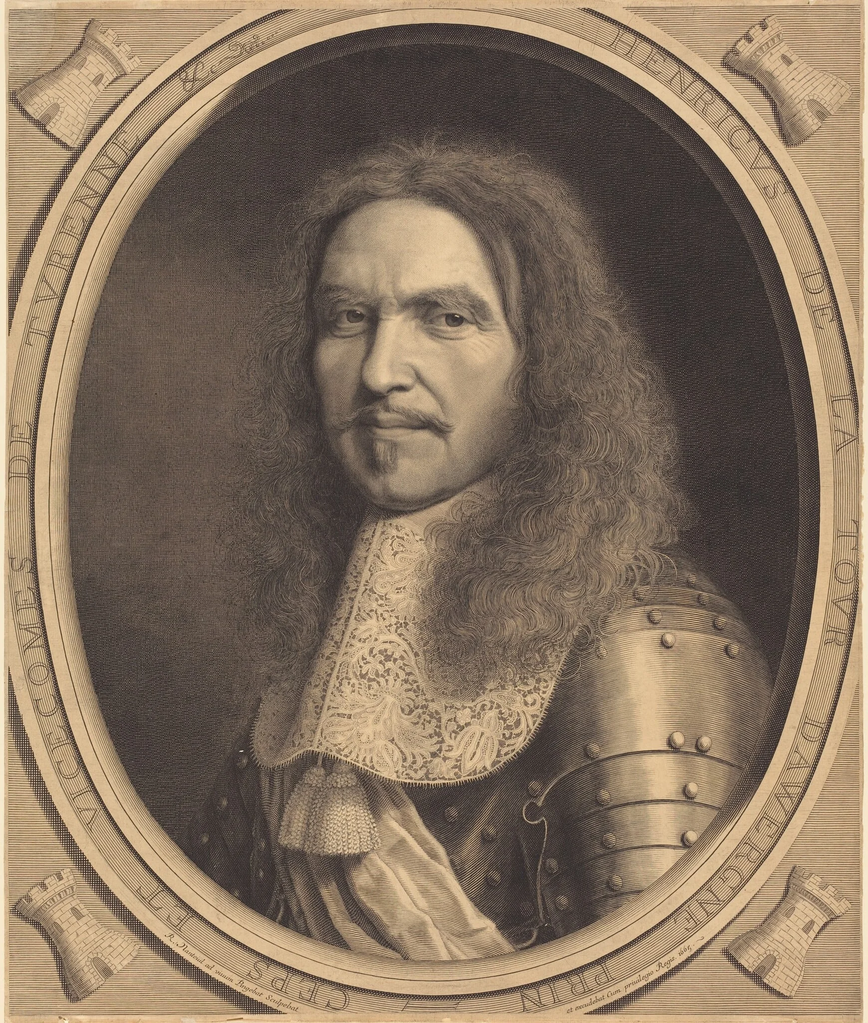Marechal de Turenne, by Robert Nanteuil, ink, 1665