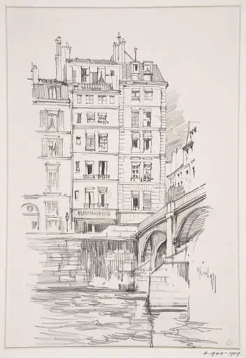 The Pont des Arts and the Institut de France, Paris