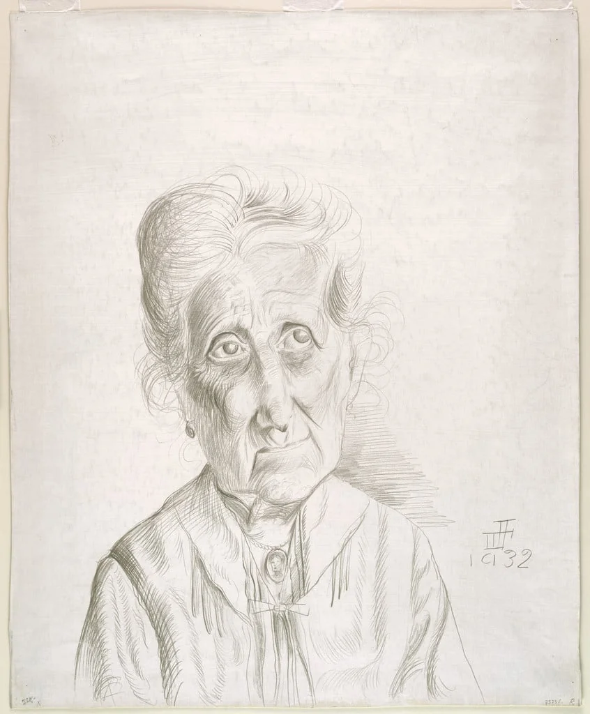 Untitled, by Otto Dix, graphite, 1932