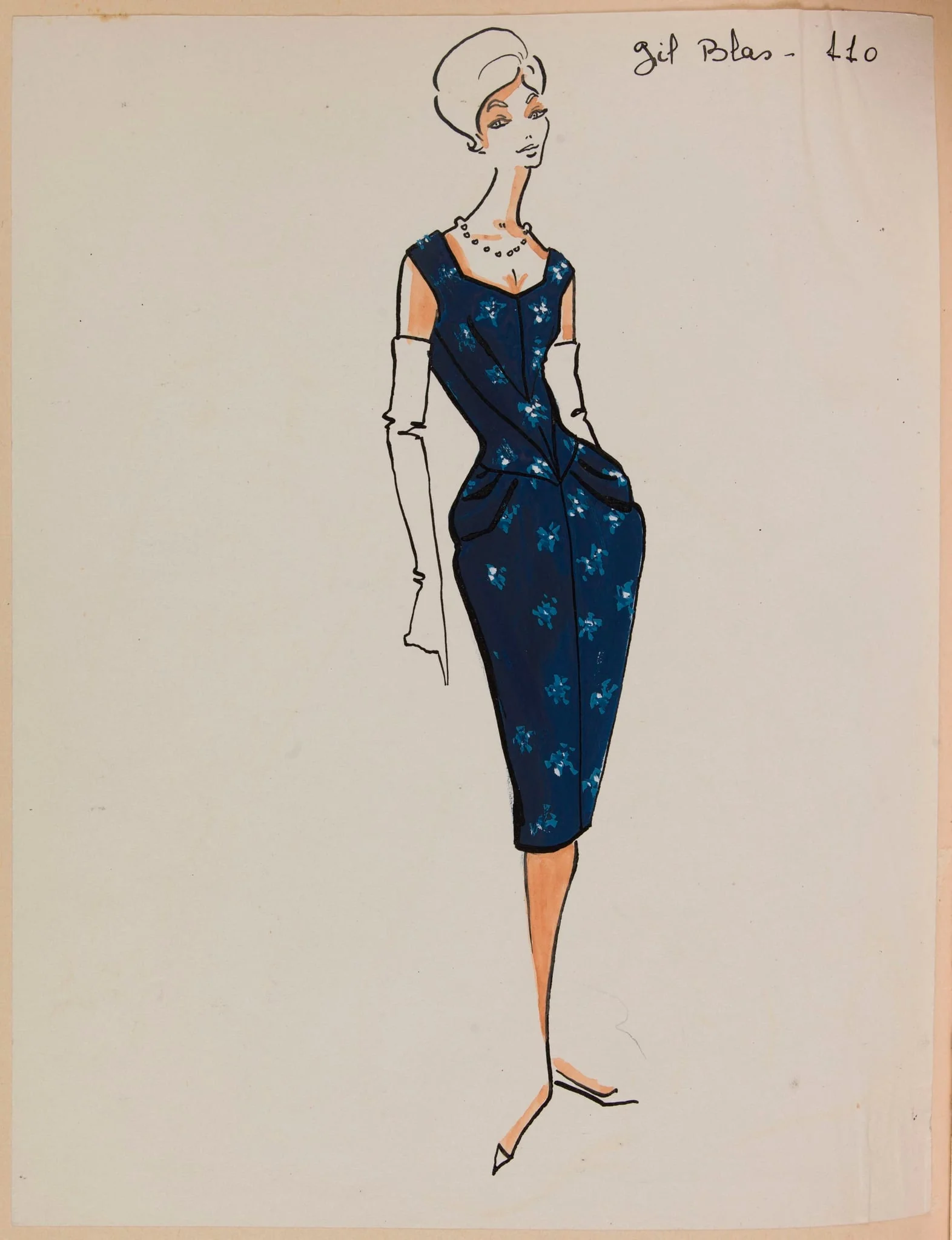 Gil Blas, by Carven, 1958