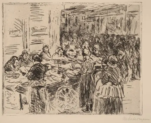 From the Jewish Quarter in Amsterdam: Fishmarket on the Street Corner