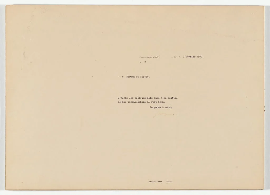 Untitled, by Jacques Charlier, 1972