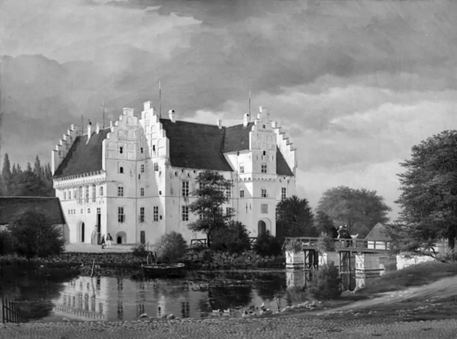 Hovedbygningen på Gisselfeld Kloster, by Unknown, 1836