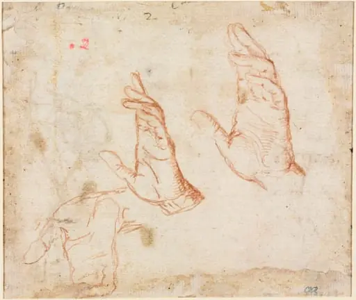 Study of Hands (verso)