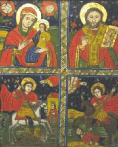 Maria, Sfântul Nicolae, Sfântul Gheorghe, Sfântul Dimitrie
