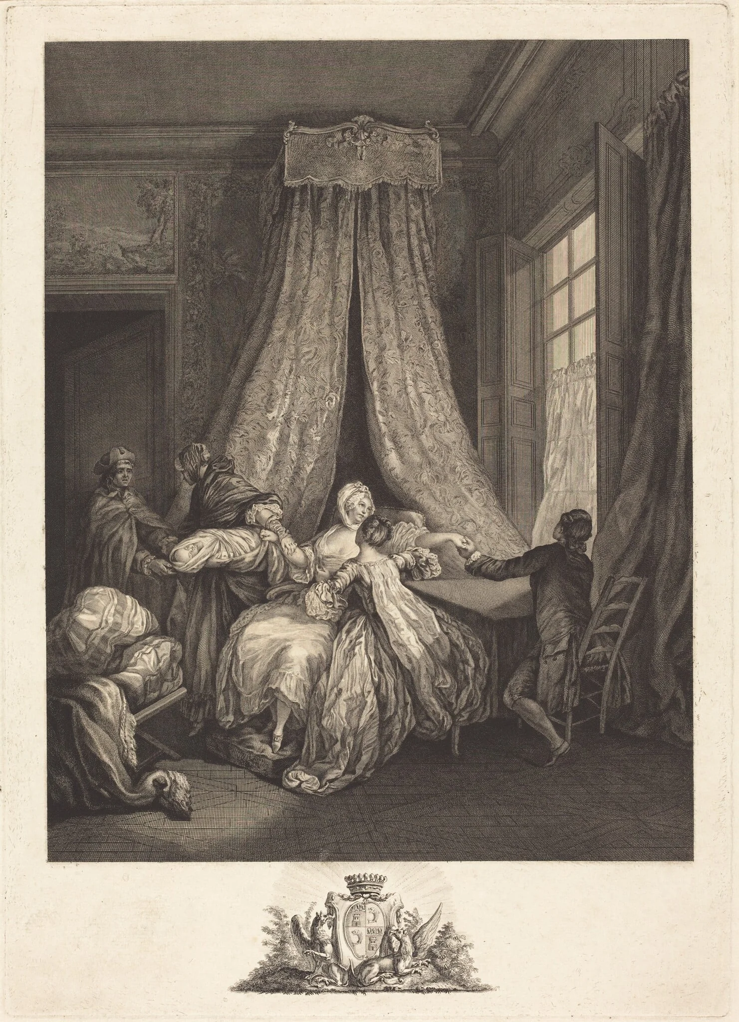 Le fruit de l'amour secret, by François Voyez, ink, 1776