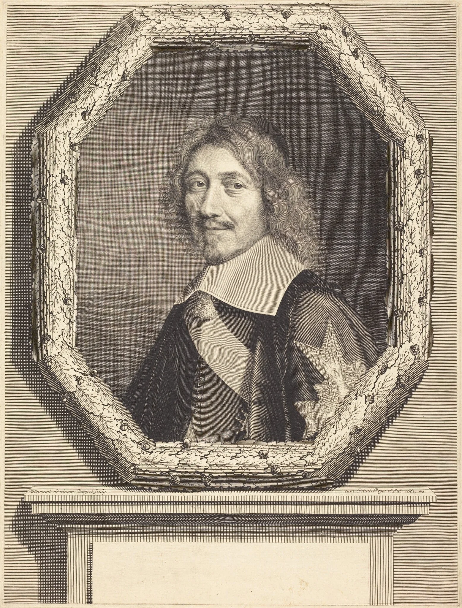 Chancellor Michel Le Tellier, by Robert Nanteuil, ink, 1661