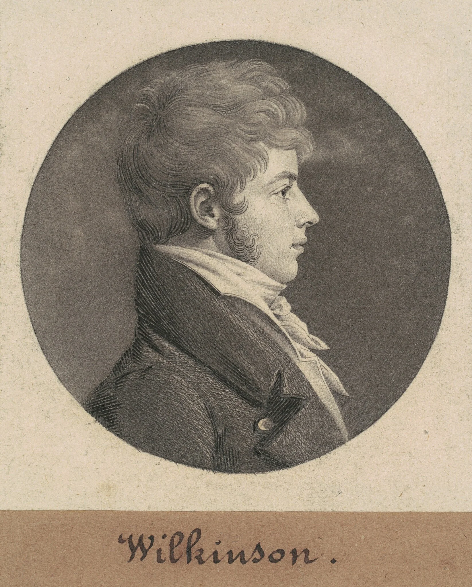 Joseph Biddle Wilkinson, by Charles Balthazar Julien Févret de Saint-Mémin, ink, 1808