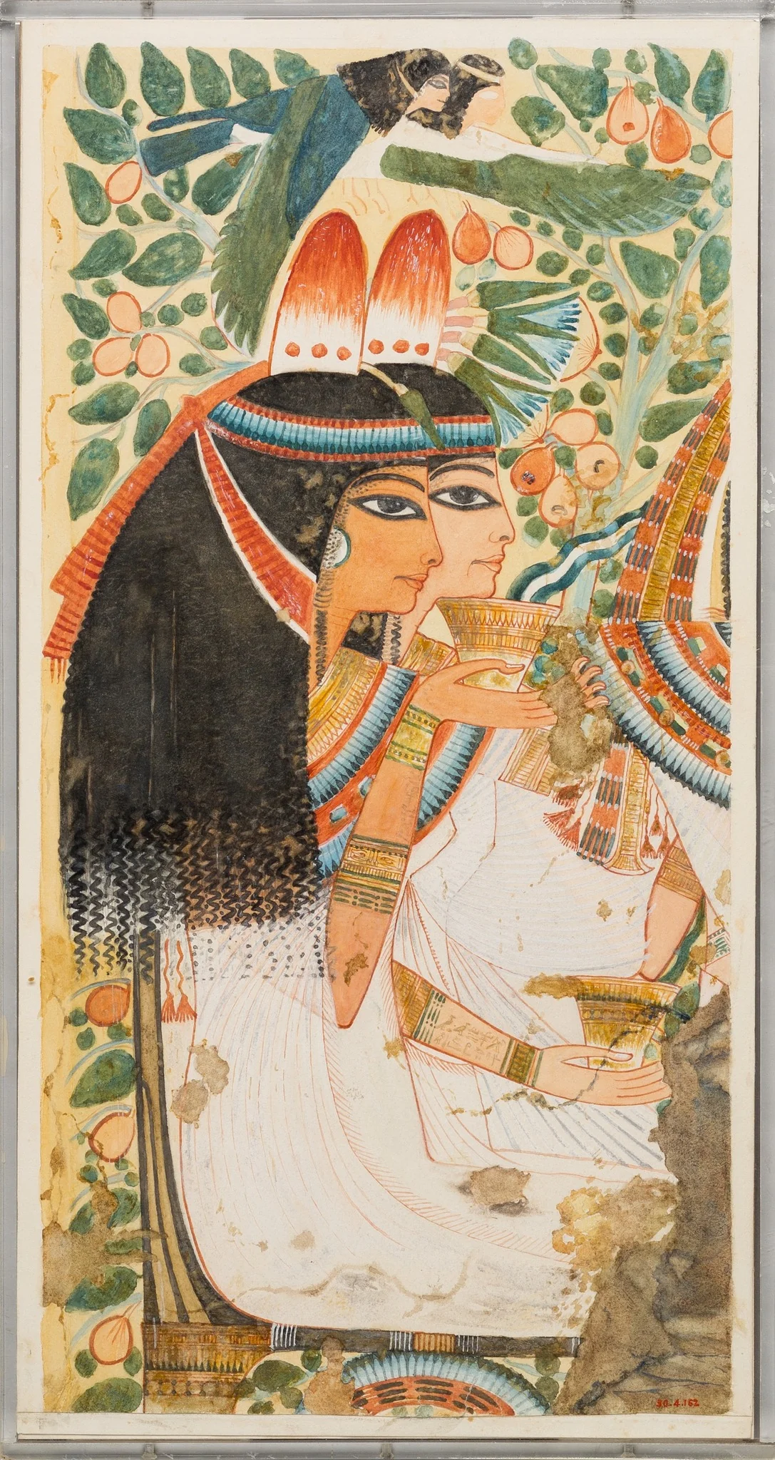 The Mother and Wife of Userhat, Tomb of Userhat, by Unknown, unspecified