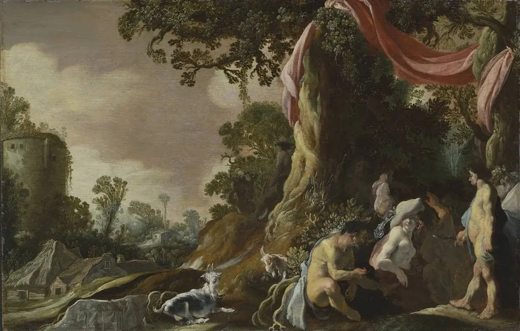 Bucolic scene (shepherd scene ?)
